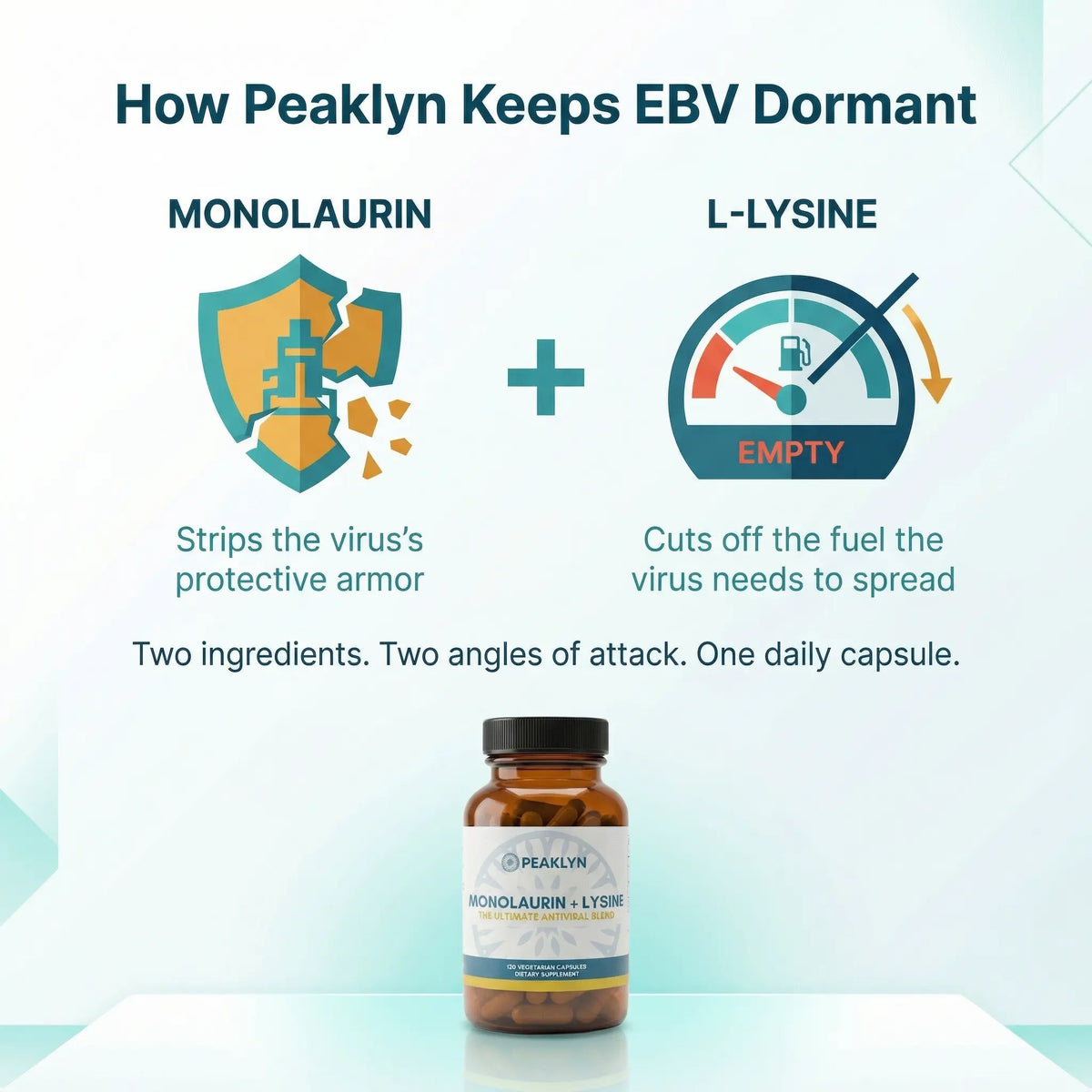 Peaklyn L-Lysine + Monolaurin For EBV